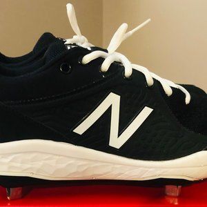 L3000bk5 New Balance Men Fresh Foam Metal Baseball Cleets Black Size 11